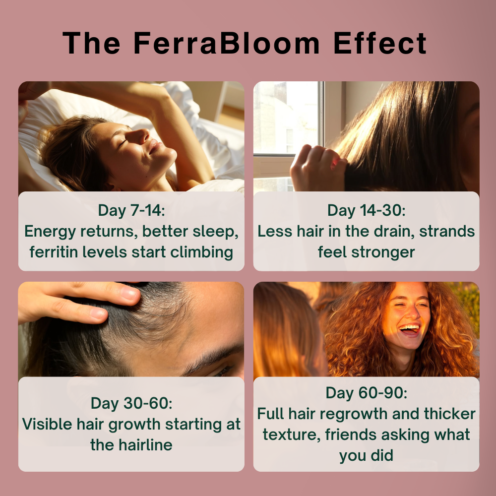FerraBloom — Iron & Ferritin Support for Hair Loss & Fatigue